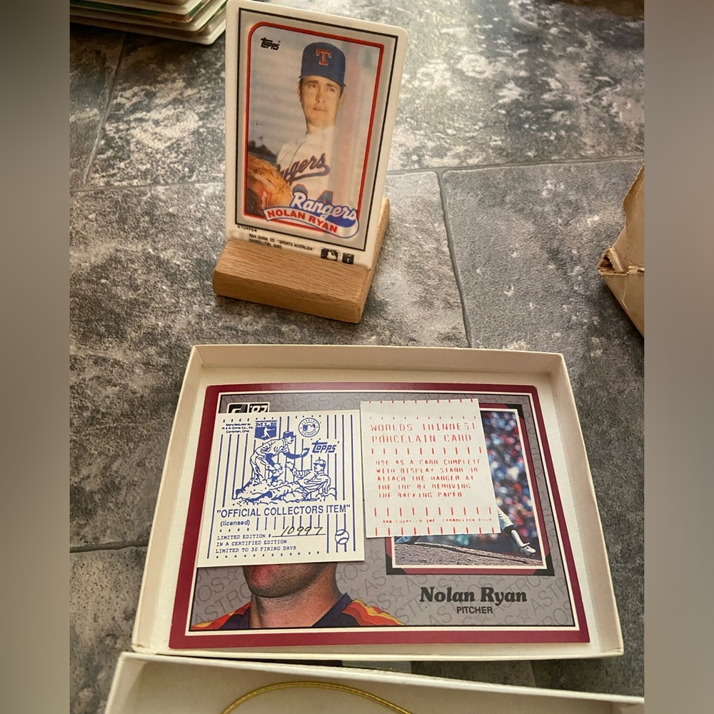 Porcelain Nolan Ryan card